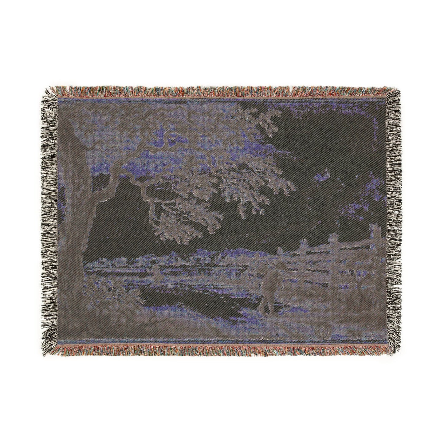 Style of Jacob van Ruisdael - Figures with Baskets on Road | Woven Tapestry Blanket