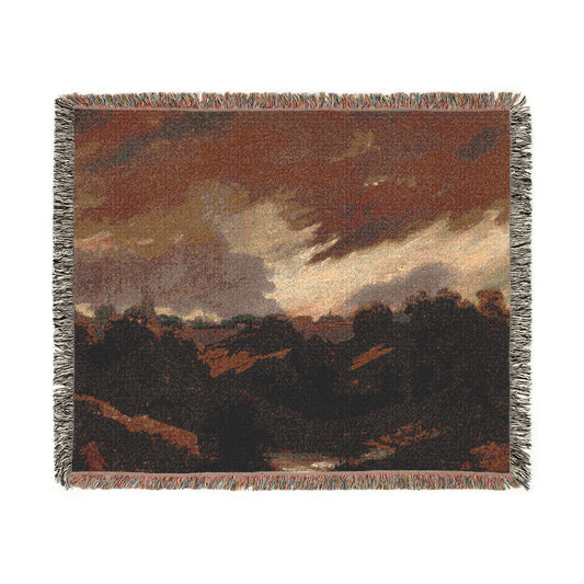 Hampstead, Stormy Sky (style of Constable) Tapestry Blanket