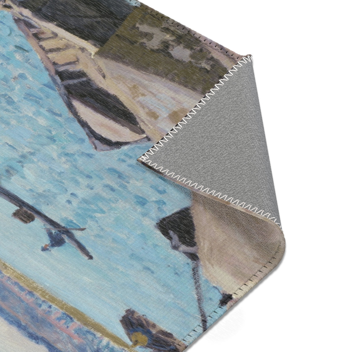 The Seine at Port-Marly, Piles of Sand — Sisley Area Rug
