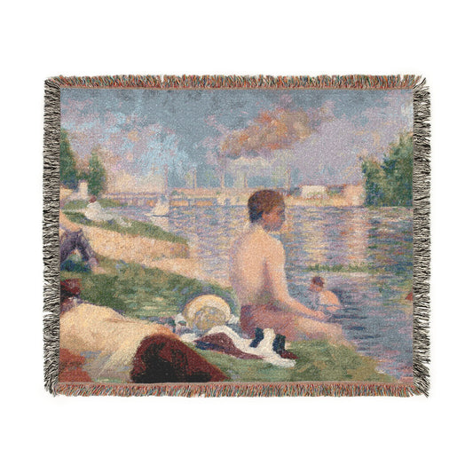 Final Study for Bathers — Seurat Tapestry Blanket
