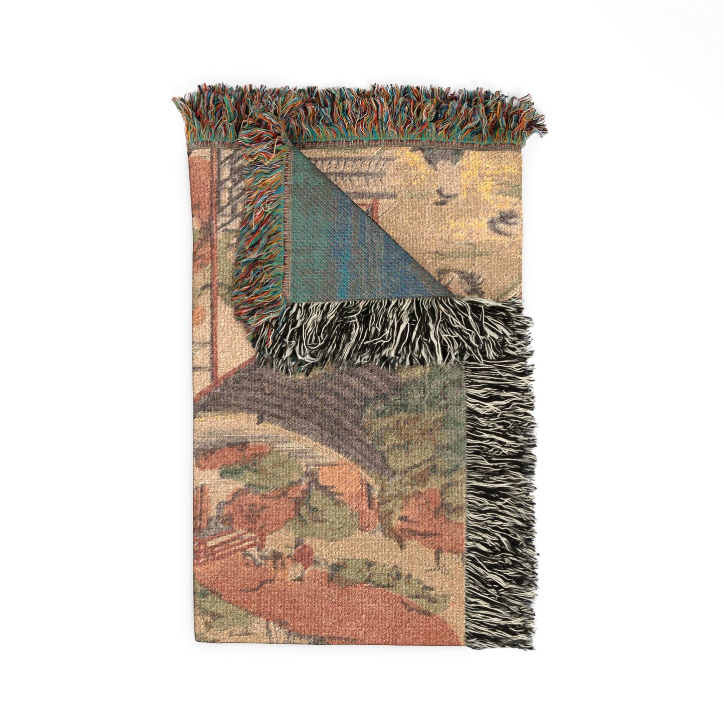 Scenic View of Suzhou Woven Throw Blanket