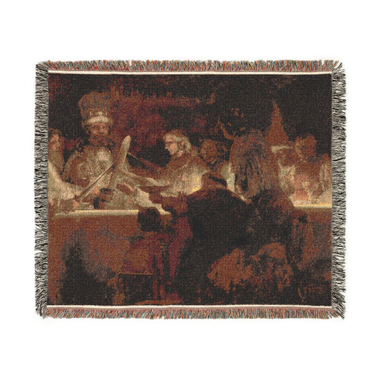 The Conspiracy of Claudius Civilis — Rembrandt Tapestry Blanket