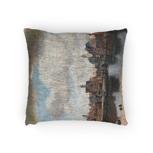 View of Delft — Johannes Vermeer Woven Pillow
