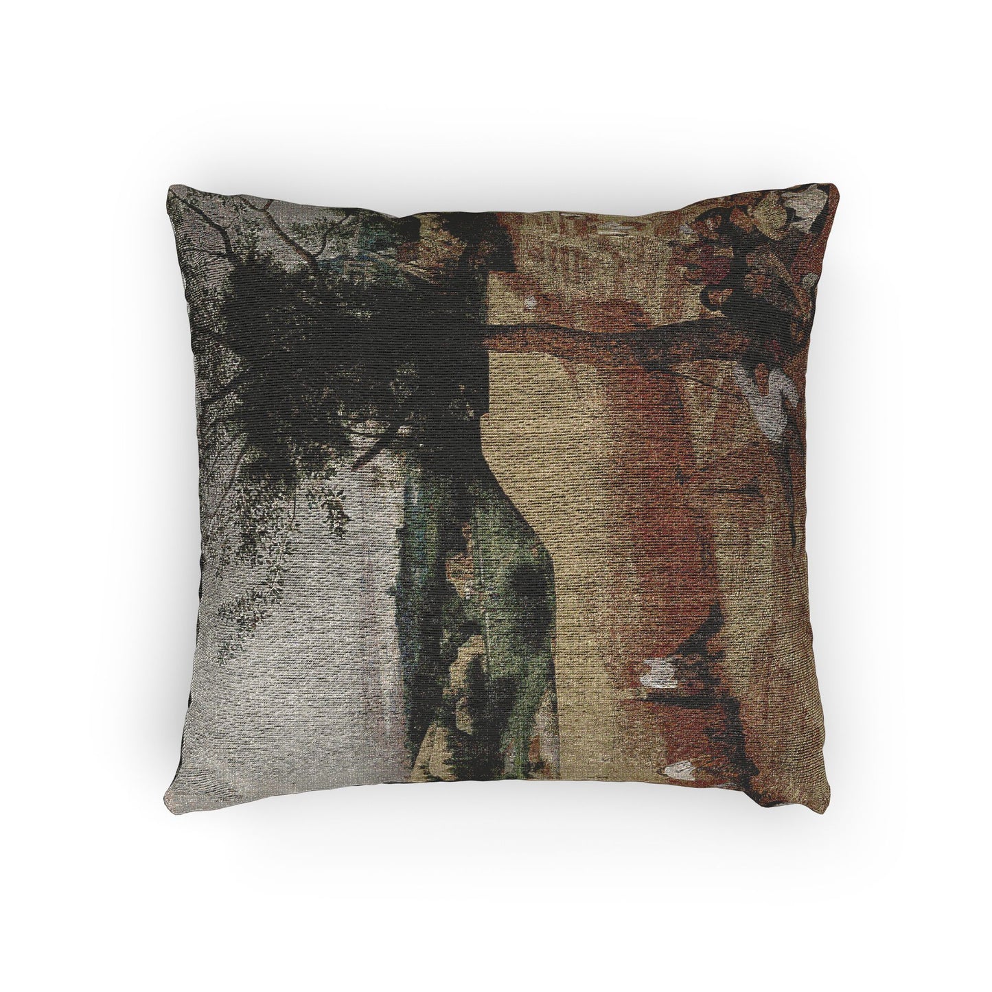 Pieter Bruegel the Elder- The Harvesters - Google Art Project | Woven Pillow