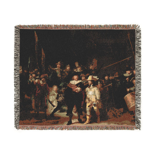The Night Watch — Rembrandt Tapestry Blanket