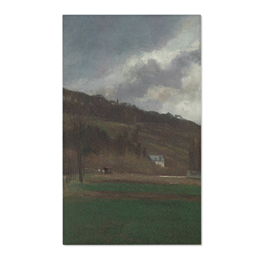 The Banks of the Marne in Winter — Pissarro Area Rug