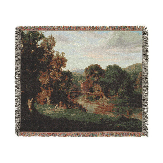 The Old Mill — Inness Tapestry Blanket