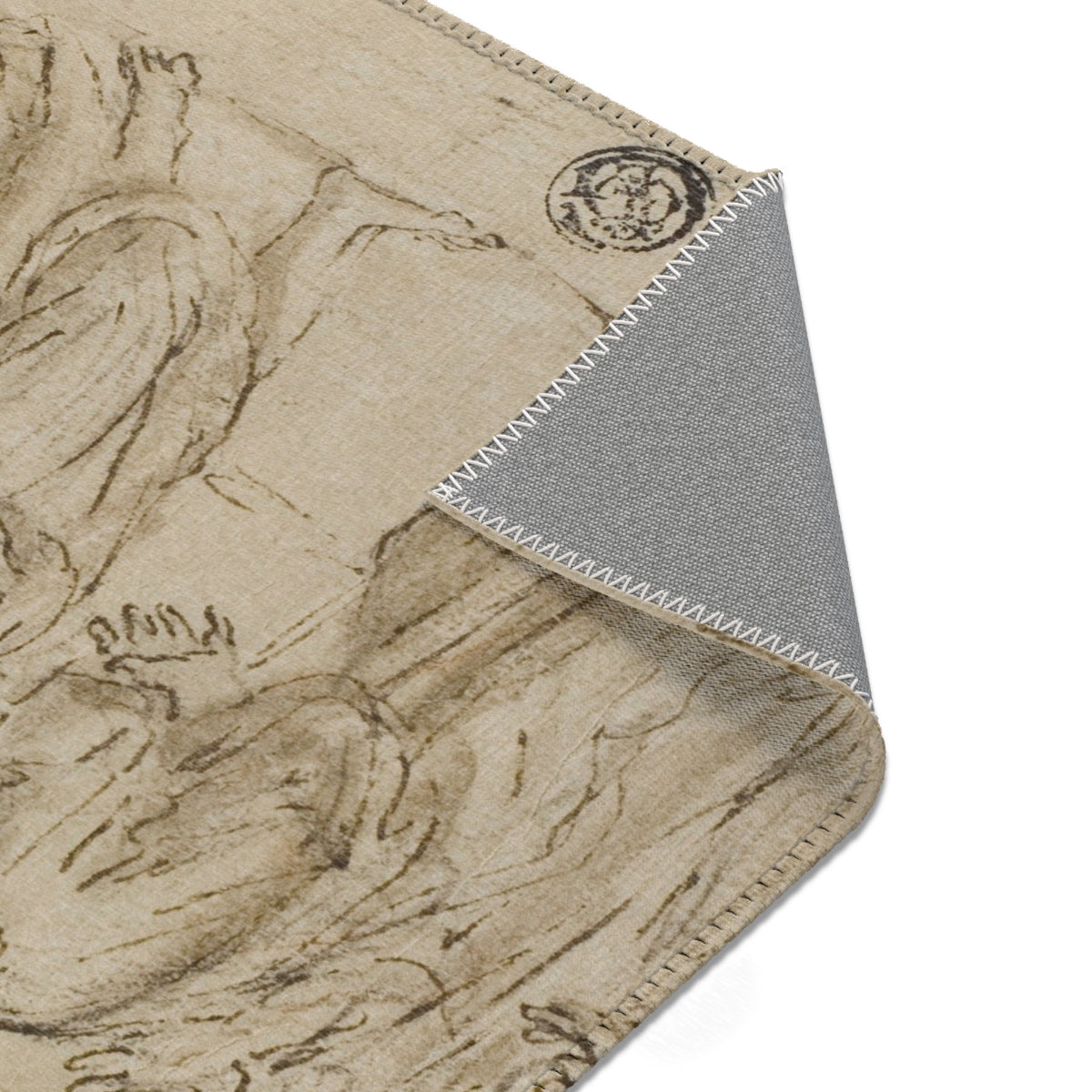 The Incredulity of Saint Thomas (style of Poussin) Area Rug