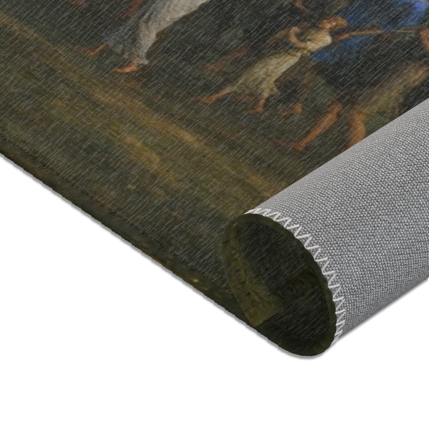 Claude Lorrain - View of Delphi with a Procession | Area Rug