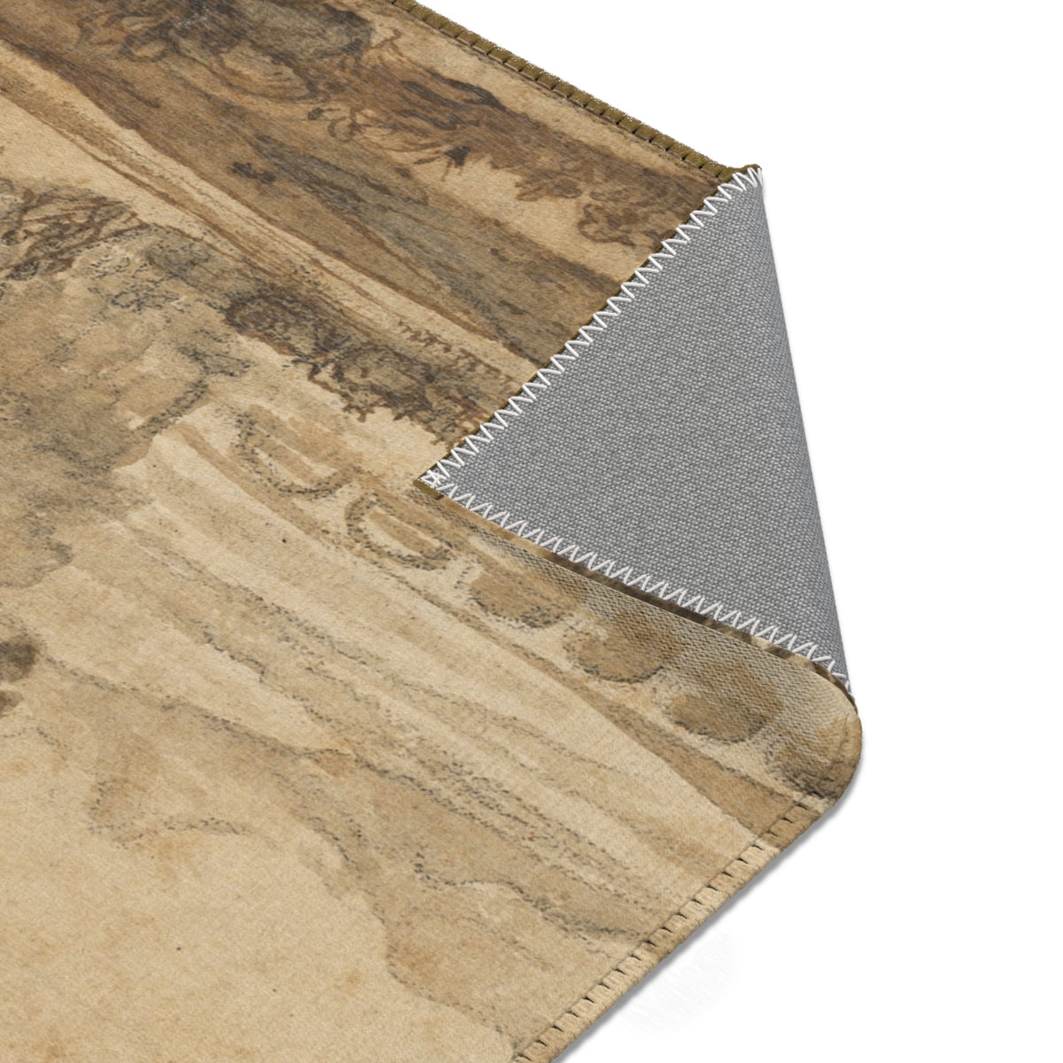 A Wooded River Landscape — Lorrain Area Rug
