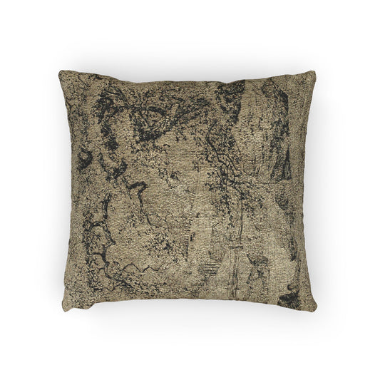 Landscape with a Figure Resting by a Stream — Jacob van Ruisdael Woven Pillow