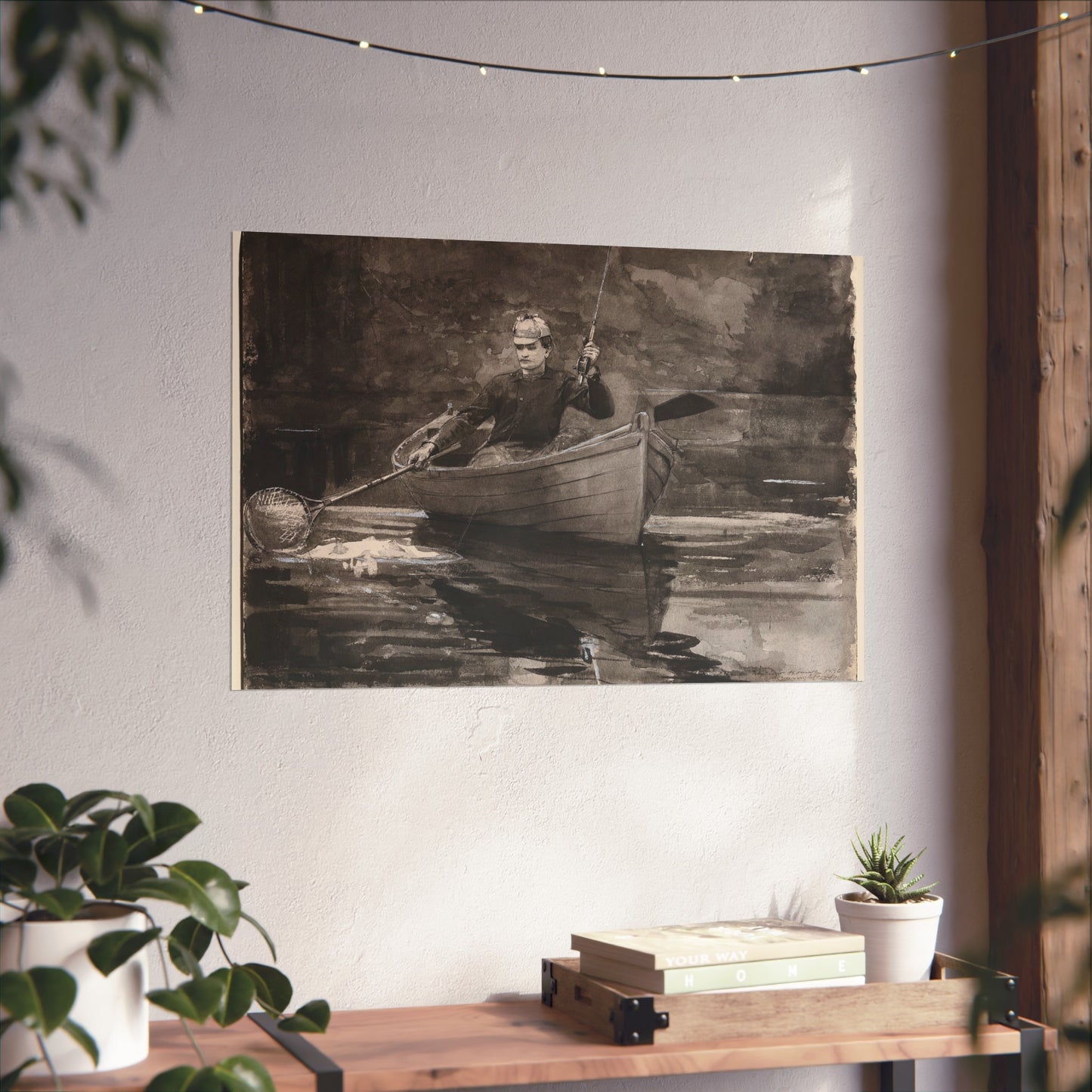 Winslow Homer - Netting the Fish | Fine Art Poster