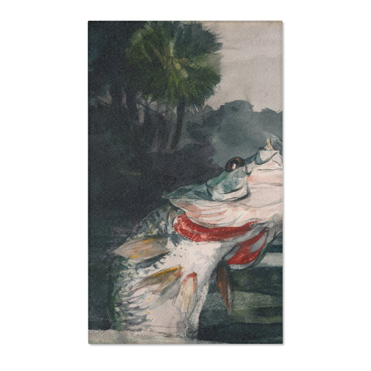 Life-Size Black Bass — Homer Area Rug