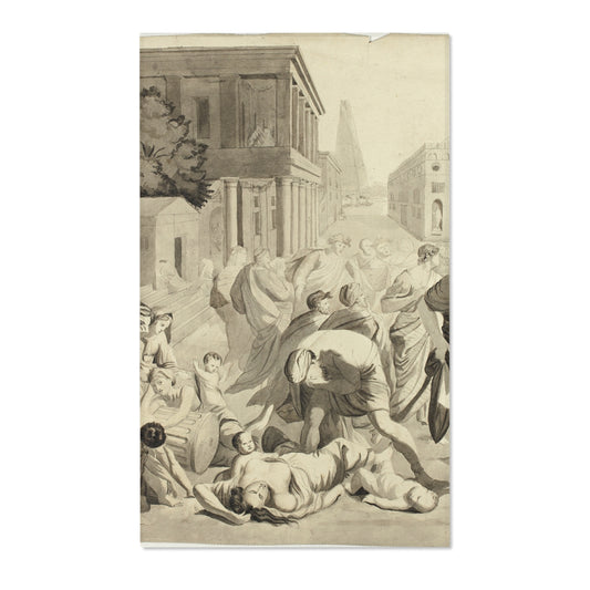 Plague of Ashdod — Poussin Area Rug
