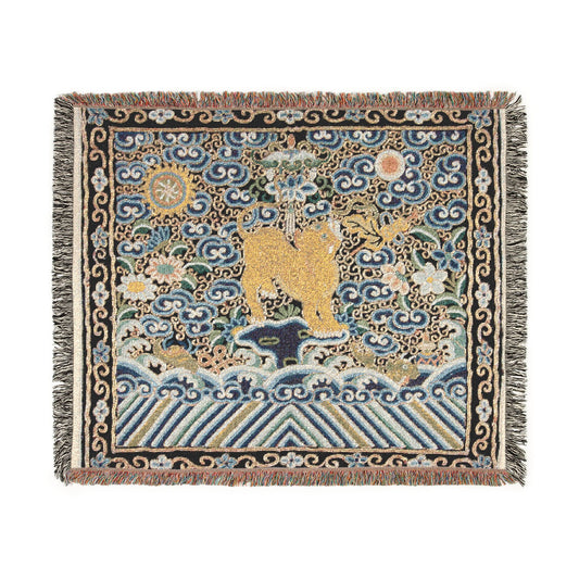 Rank Badge with Tiger Tapestry Blanket