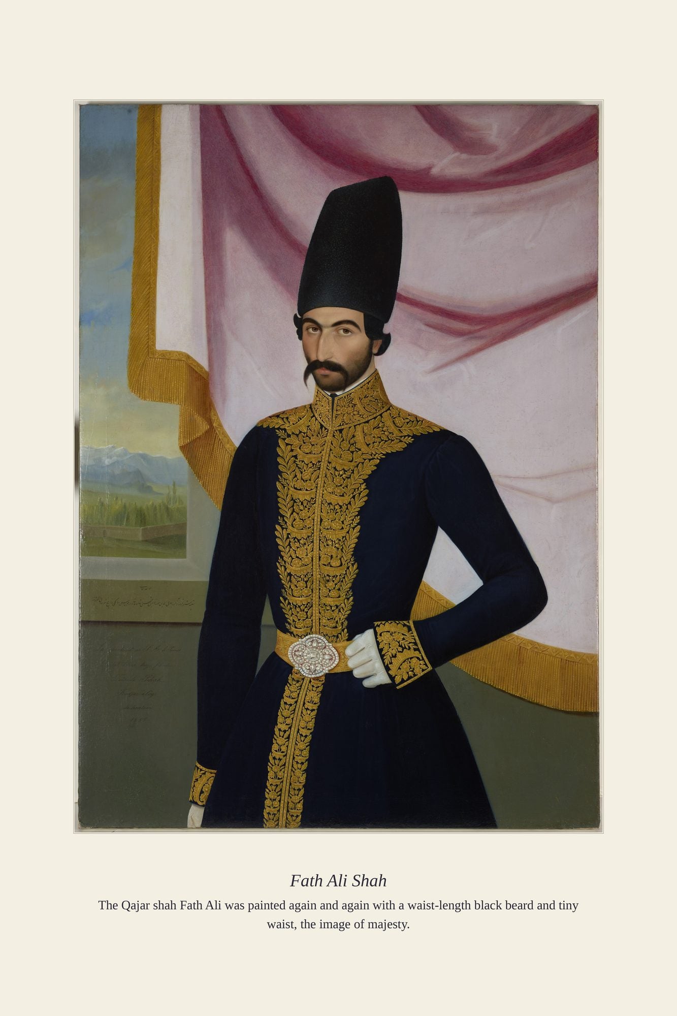 Fath Ali Shah — antique art print