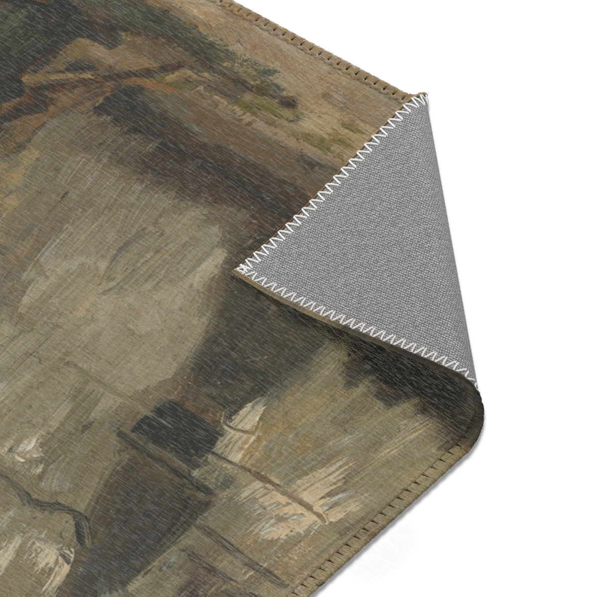 A Peasant Woman Digging — Van Gogh Area Rug