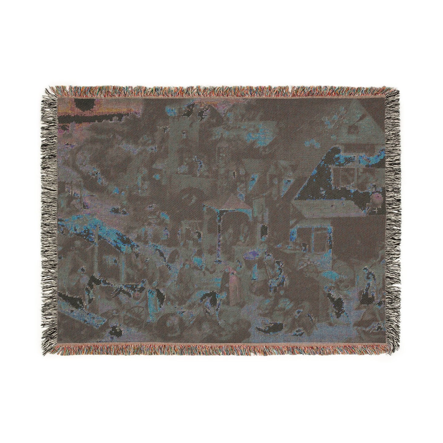 Pieter Brueghel the Elder - The Dutch Proverbs - Google Art Project | Woven Tapestry Blanket