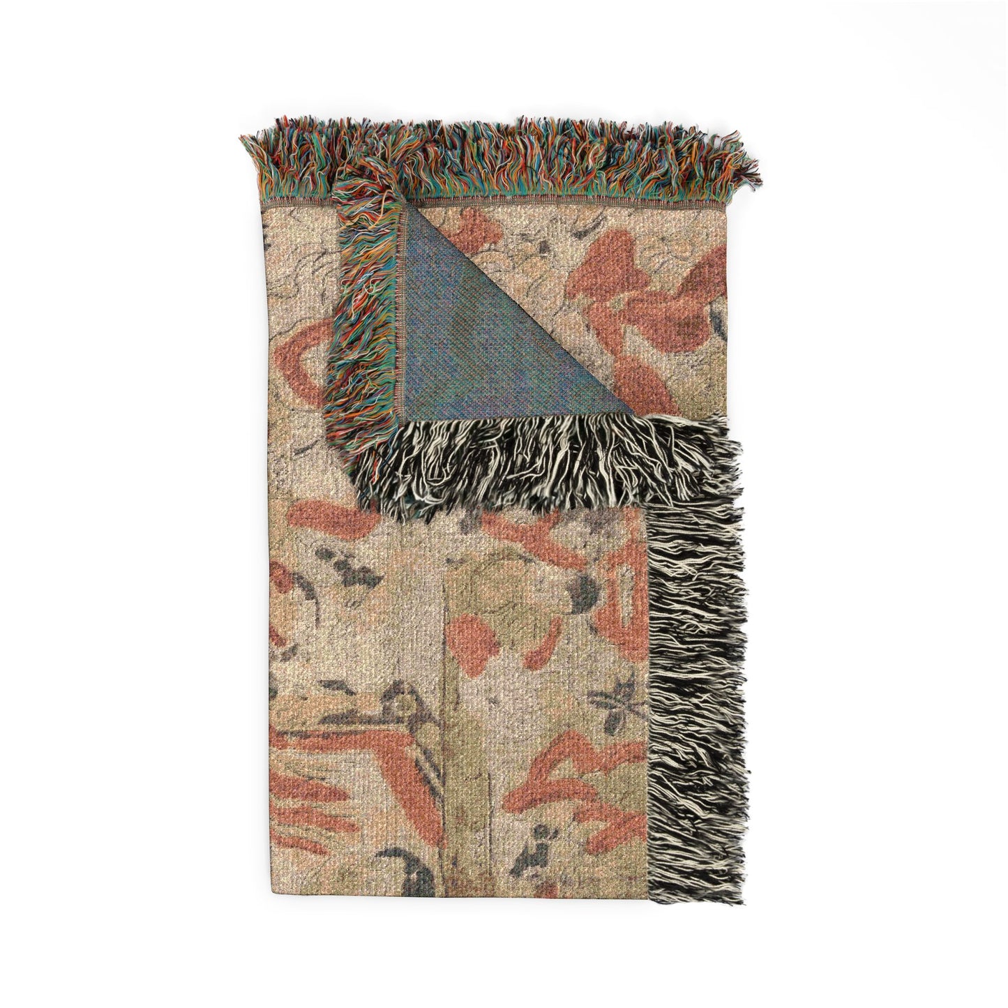 The Parinirvana of the Buddha Woven Throw Blanket