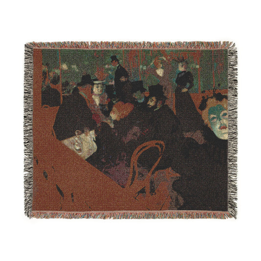 At the Moulin Rouge — Toulouse-Lautrec Tapestry Blanket