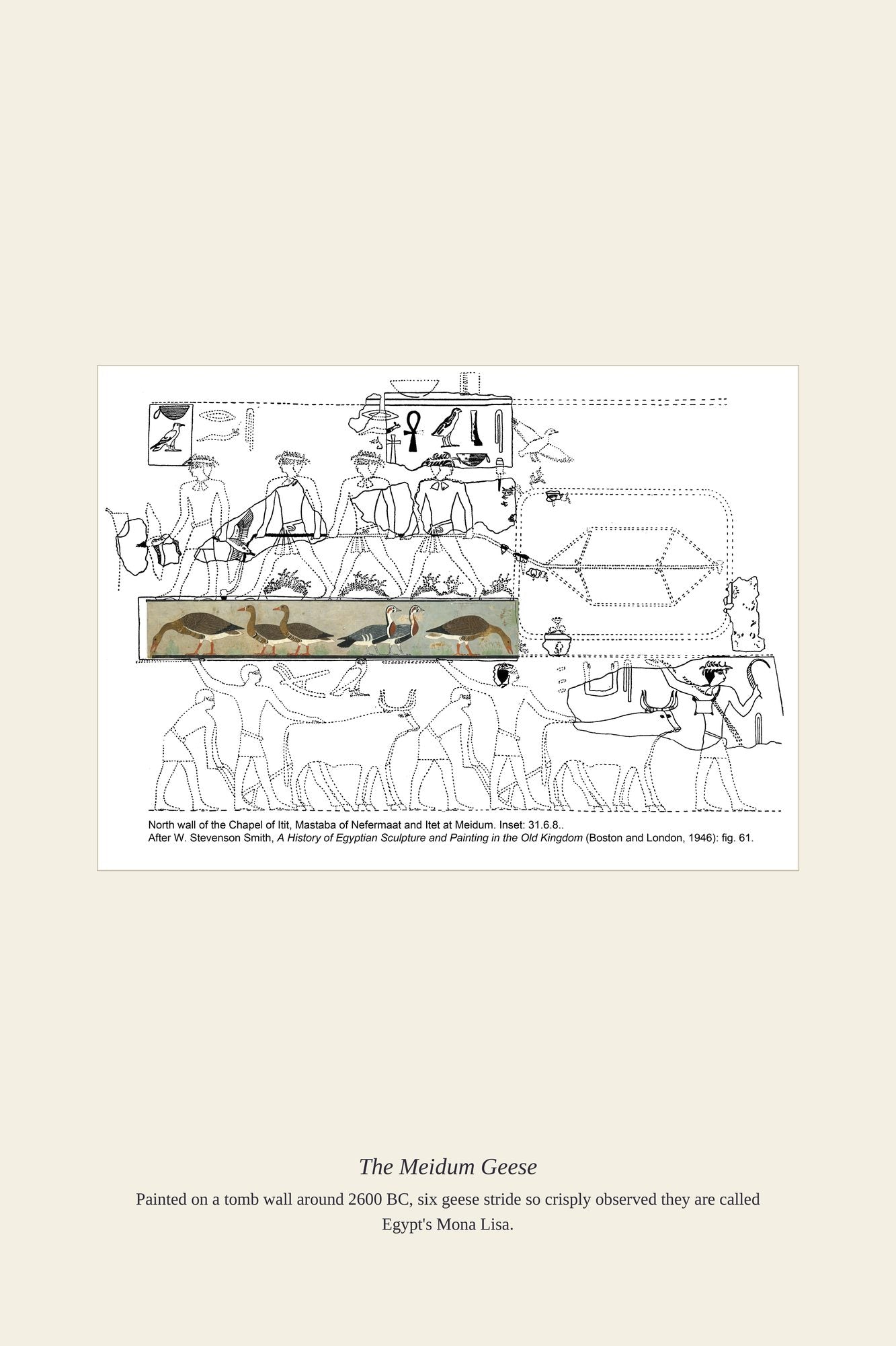 The Meidum Geese — antique art print