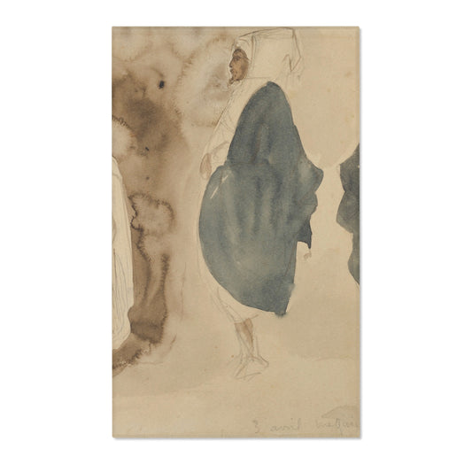 Four Sketches of Arab Men — Delacroix Area Rug