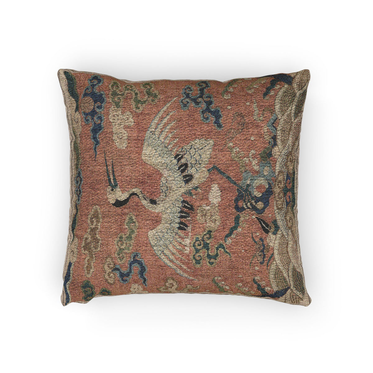 Rank Badge with Crane I Pillow