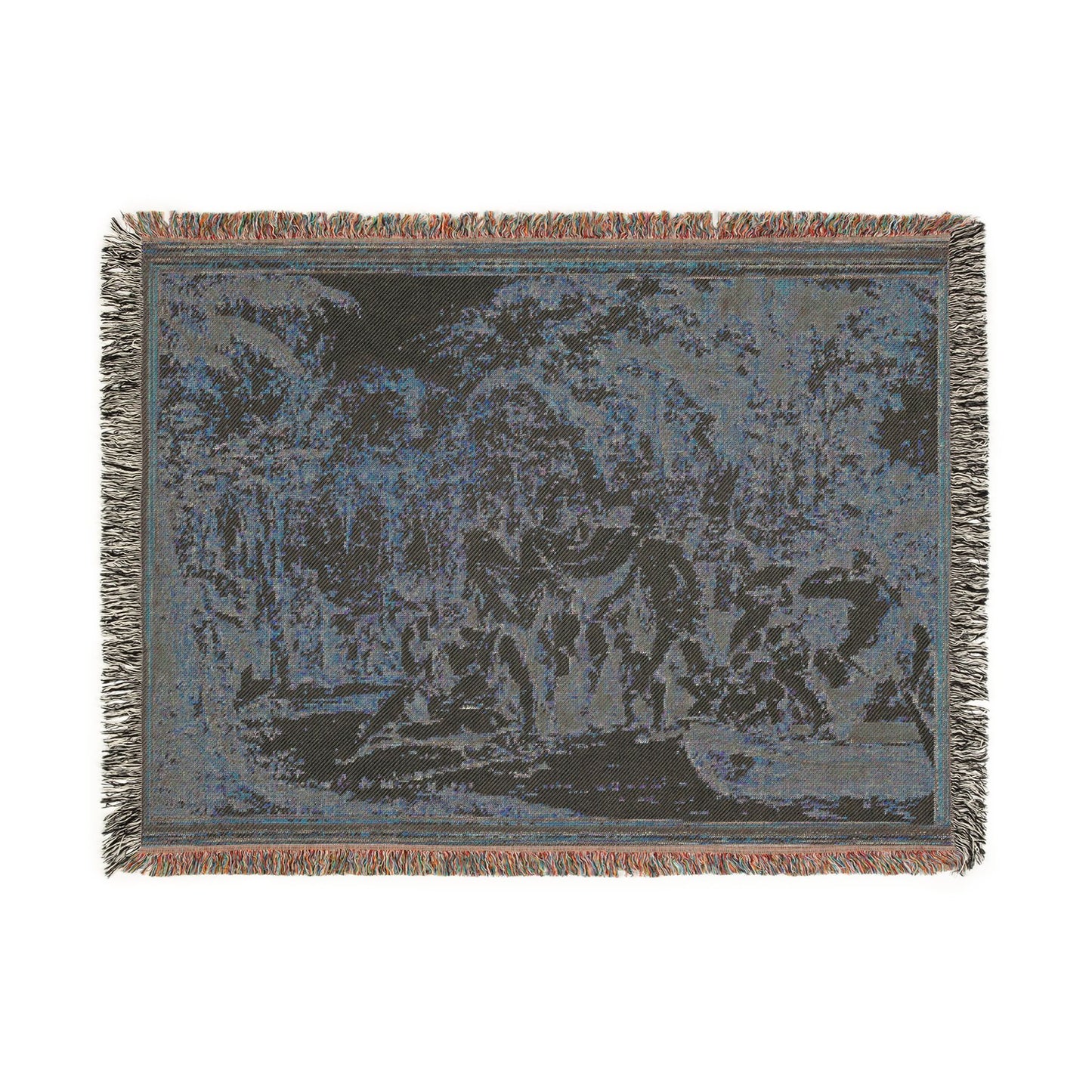 Jean Michel Moreau - The Arrival of Jean-Jacques Rousseau to the Champs-Élysées | Woven Tapestry Blanket