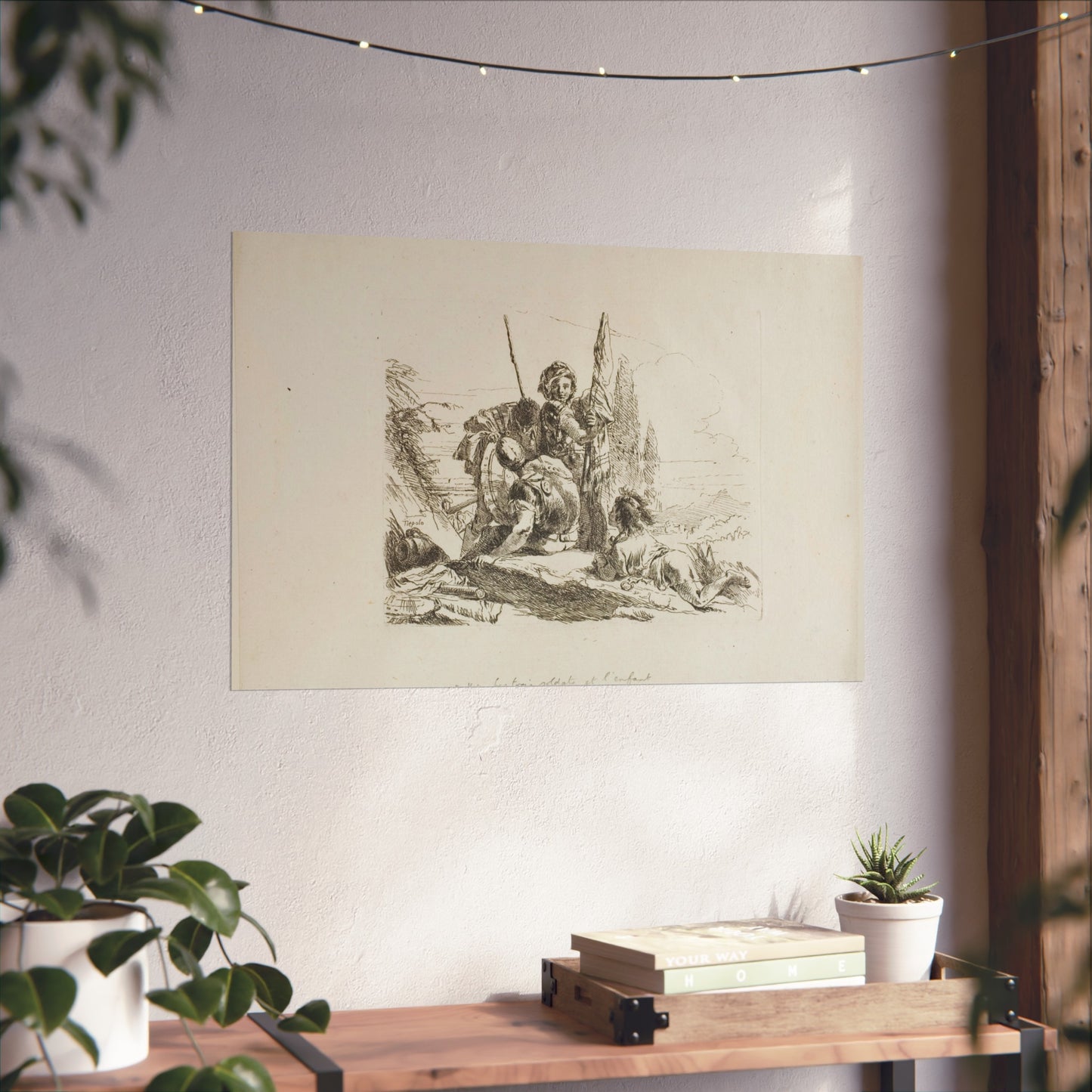 Giovanni Battista Tiepolo - Three Soldiers and a Boy, from Capricci | Fine Art Poster