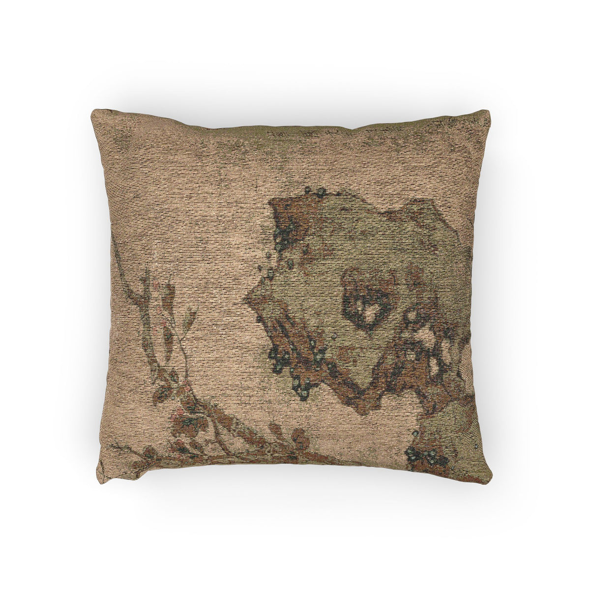 Birds on a Tree with Fruit and Autumn Foliage Pillow