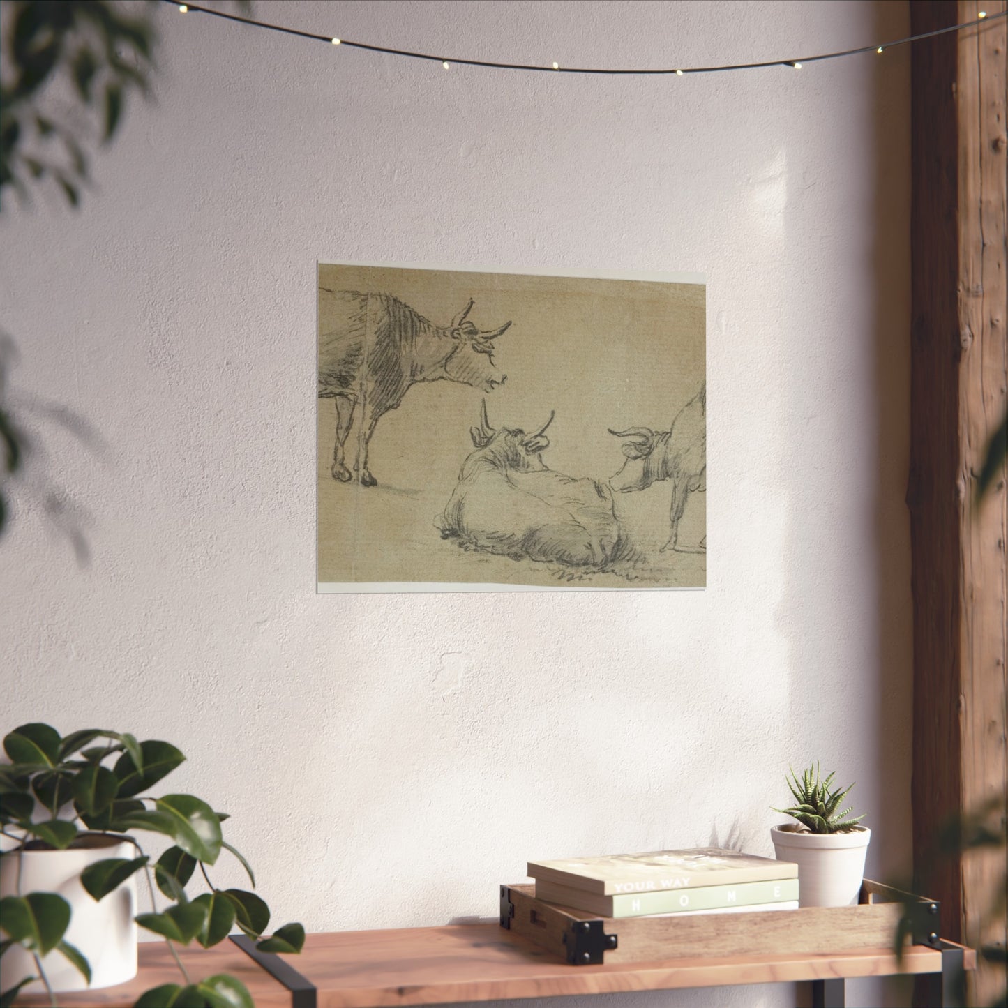 Aelbert Cuyp - Three Sketches of Cows | Fine Art Poster