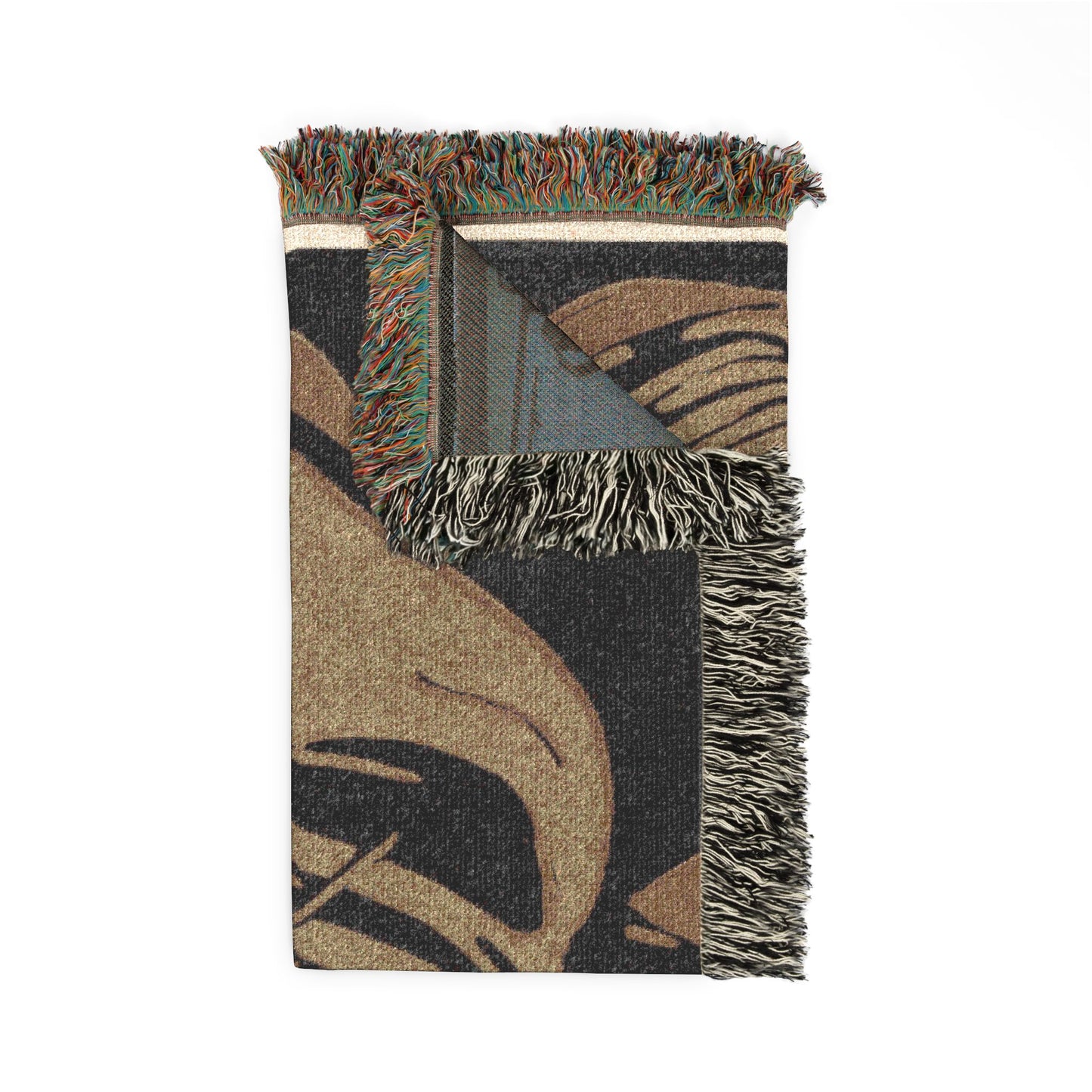 London Types: Flower Girl Woven Throw Blanket