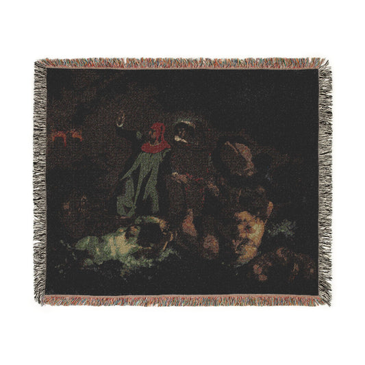 Dante's Bark (after Delacroix) Tapestry Blanket