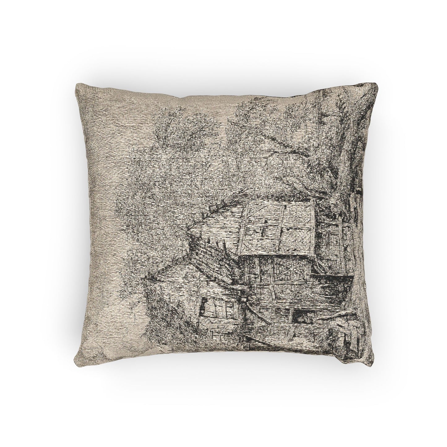 Jacob van Ruisdael - The Little Bridge | Woven Pillow