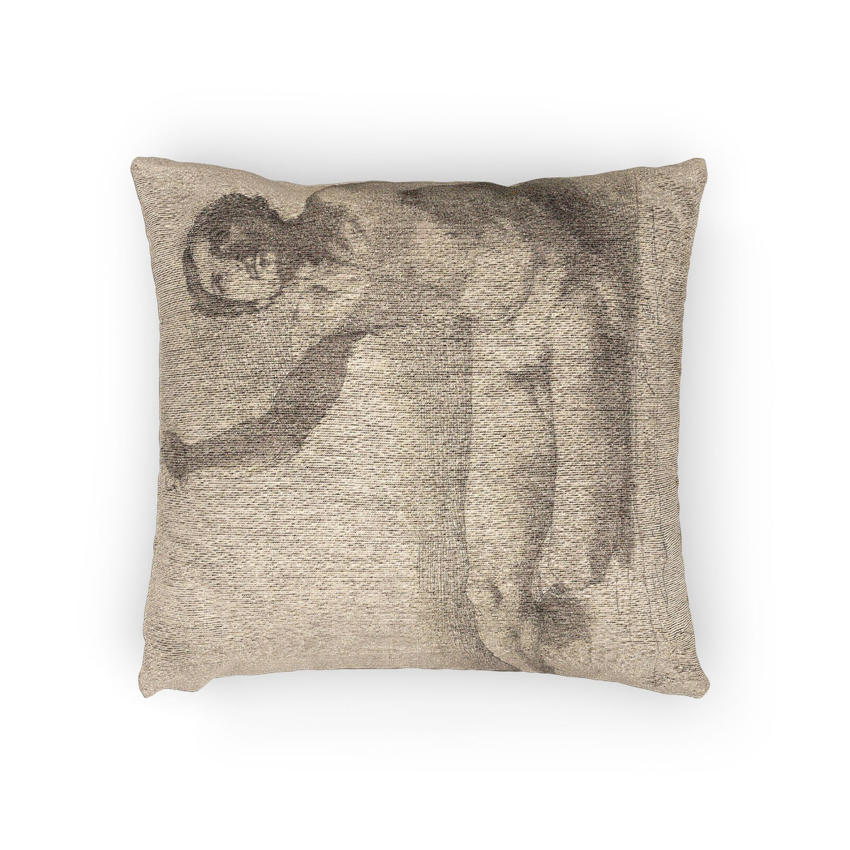 Study of a Male Nude — Degas Pillow