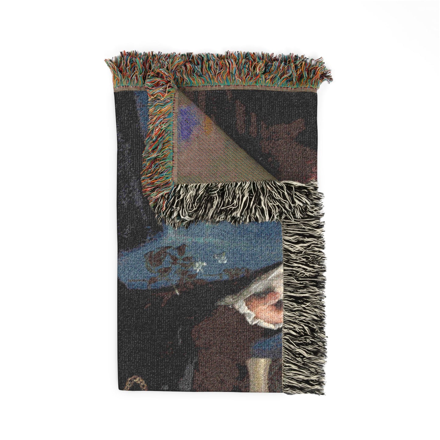 Portrait of a Man, Possibly Girolamo Rosati Woven Throw Blanket