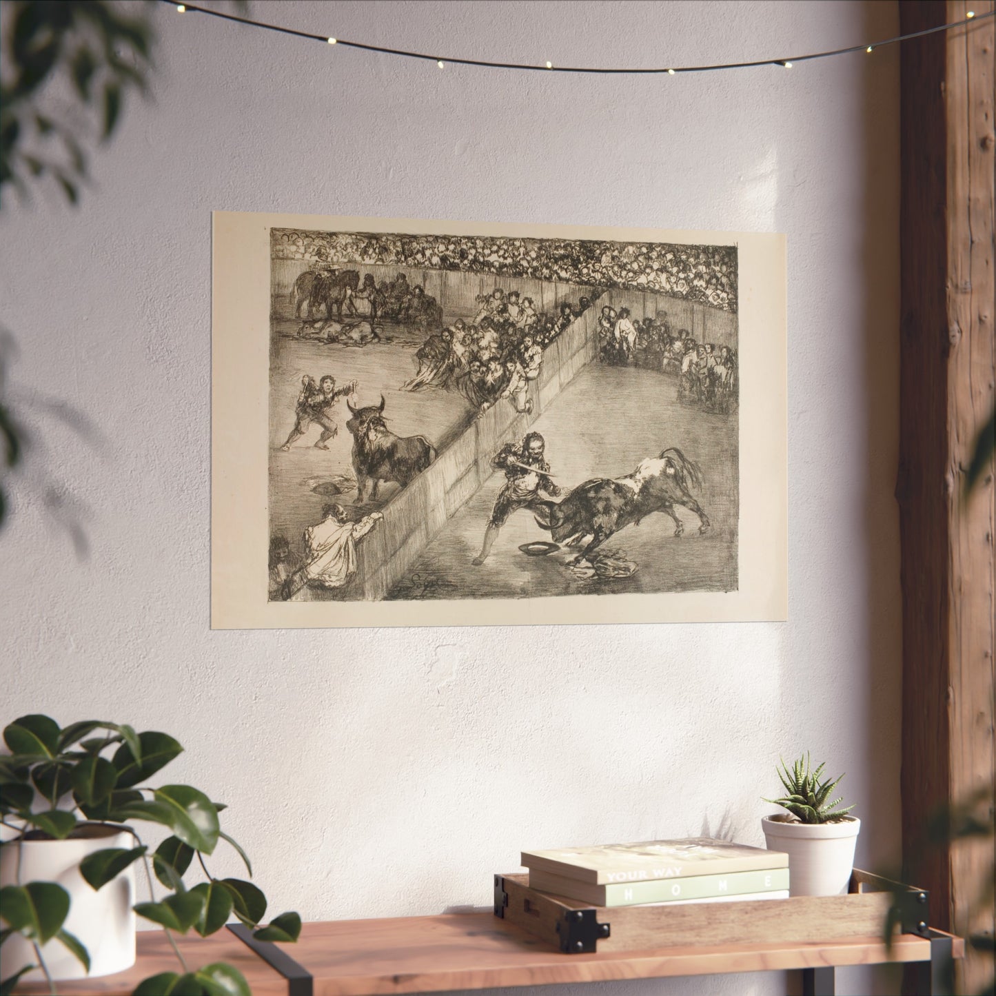 Francisco José de Goya y Lucientes - Bullfight in a divided ring, from The Bulls of Bordeaux | Fine Art Poster