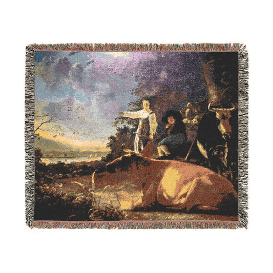 Cattle with Shepherds — Cuyp Tapestry Blanket