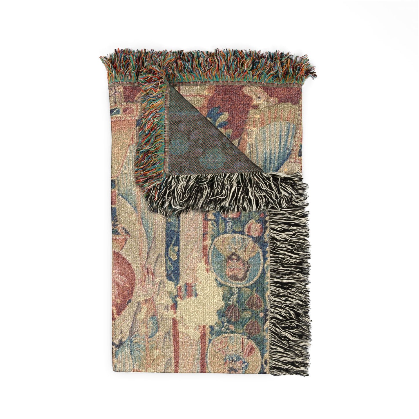 Icon of the Virgin and Child Woven Throw Blanket