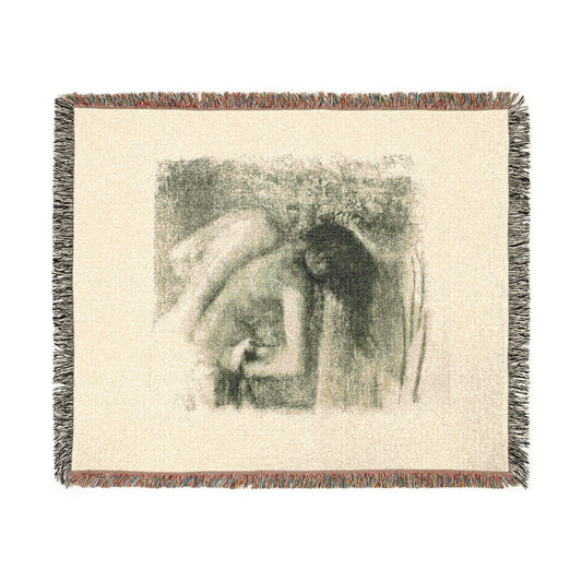 After the Bath (Large Version) — Degas Tapestry Blanket