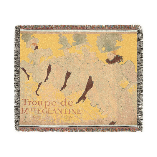 Mademoiselle Eglantine's — Toulouse-Lautrec Tapestry Blanket