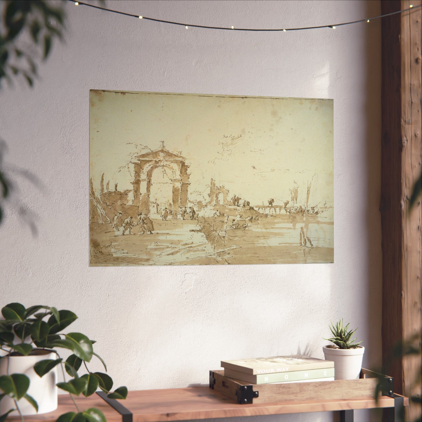Francesco Guardi - Gateway Near a Landing Bridge | Fine Art Poster