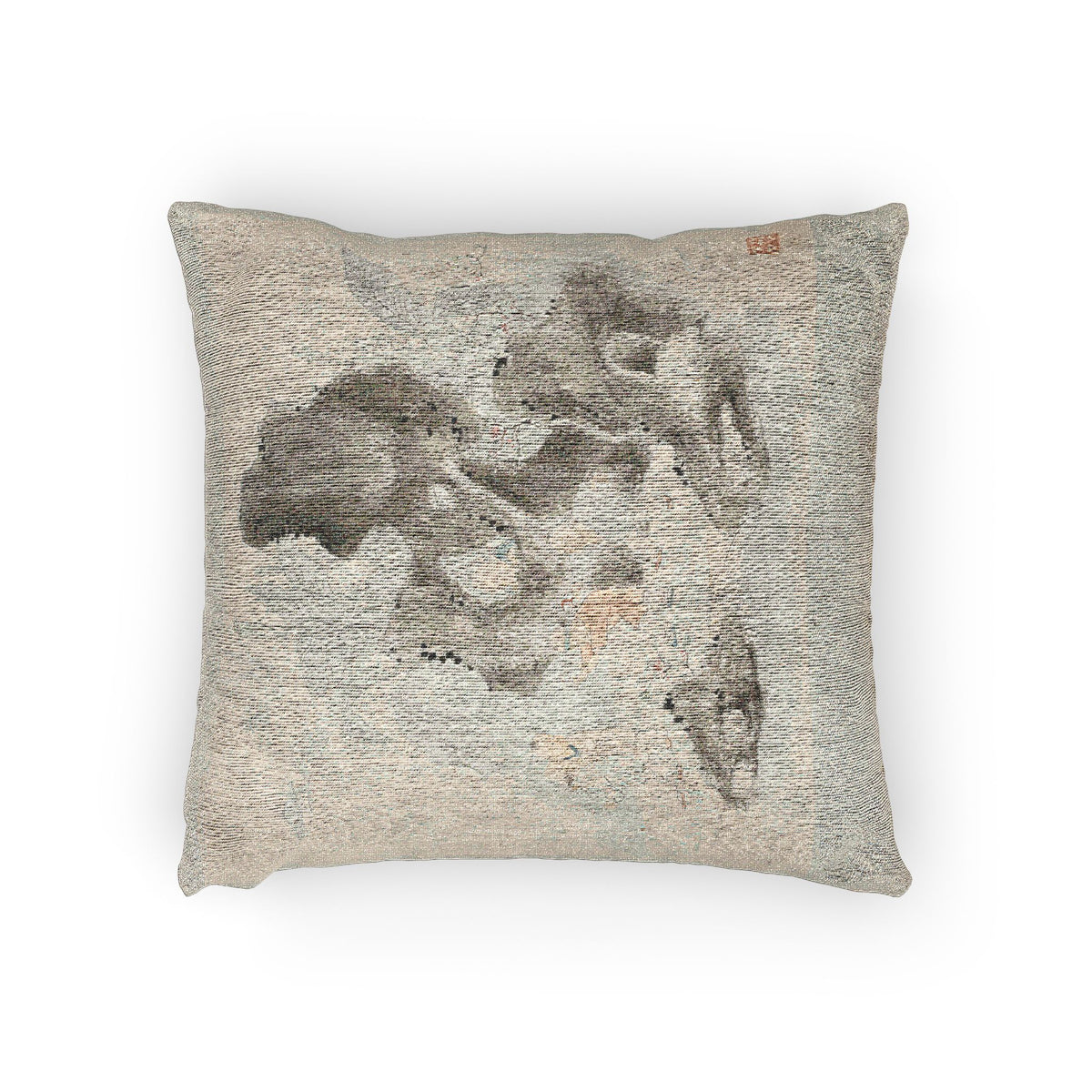 Children Playing Blindman's Buff in a Garden Pillow