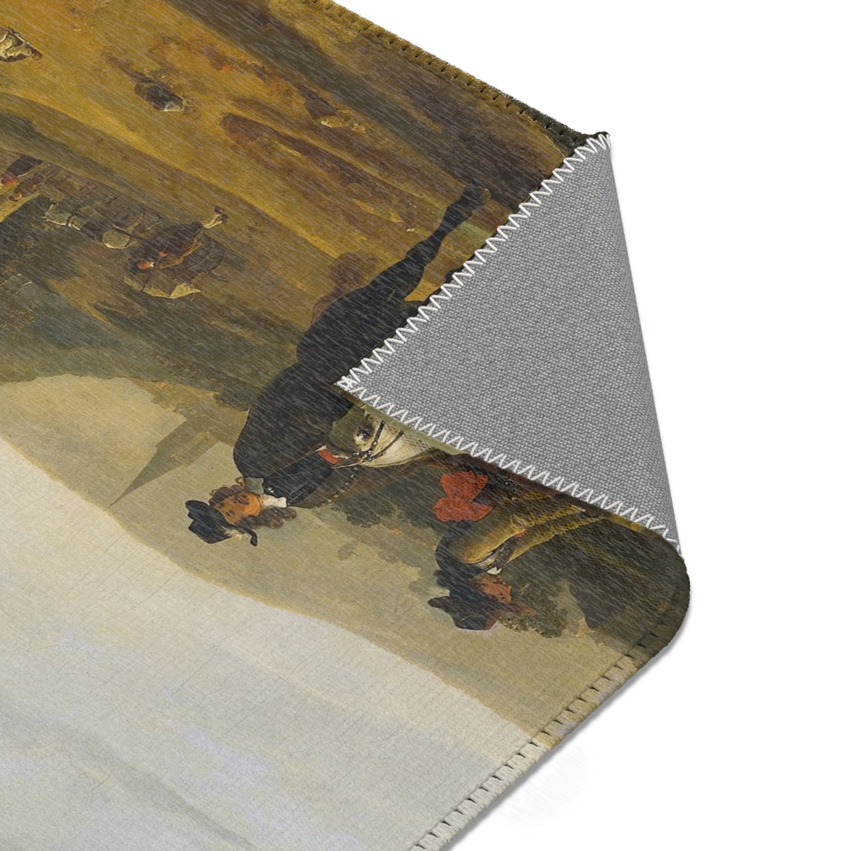 River Landscape with Horsemen — Cuyp Area Rug