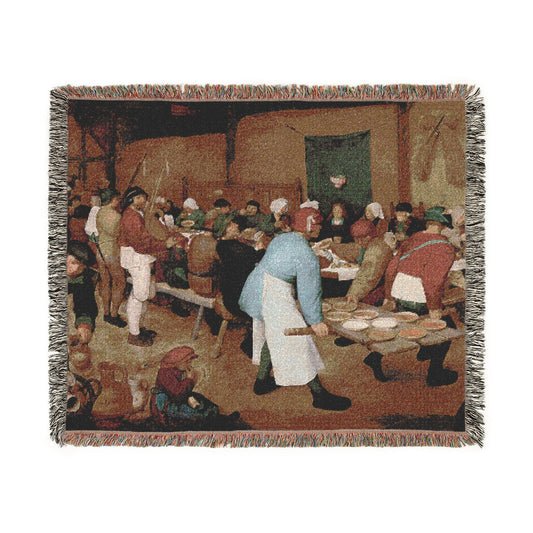 The Peasant Wedding — Bruegel Tapestry Blanket