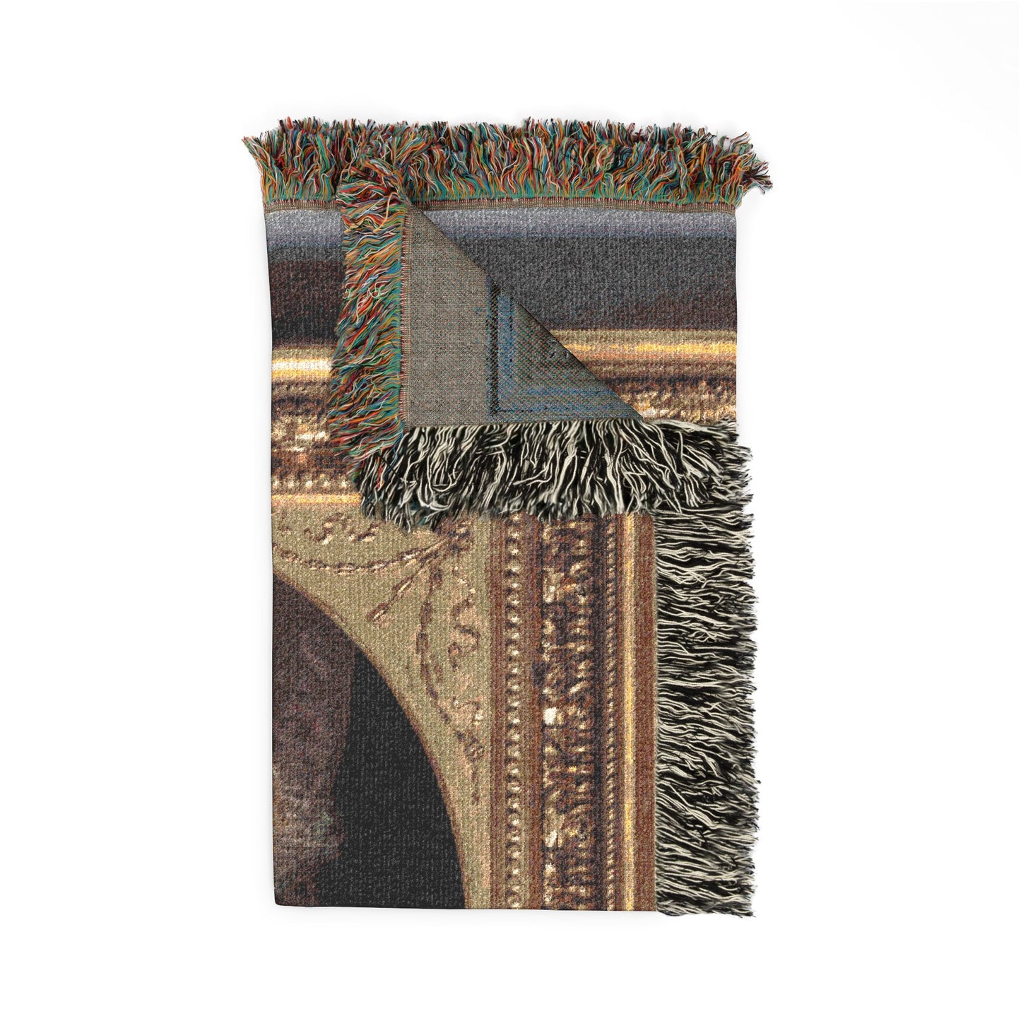 Portrait of Mary Anne Jolliffe Woven Throw Blanket