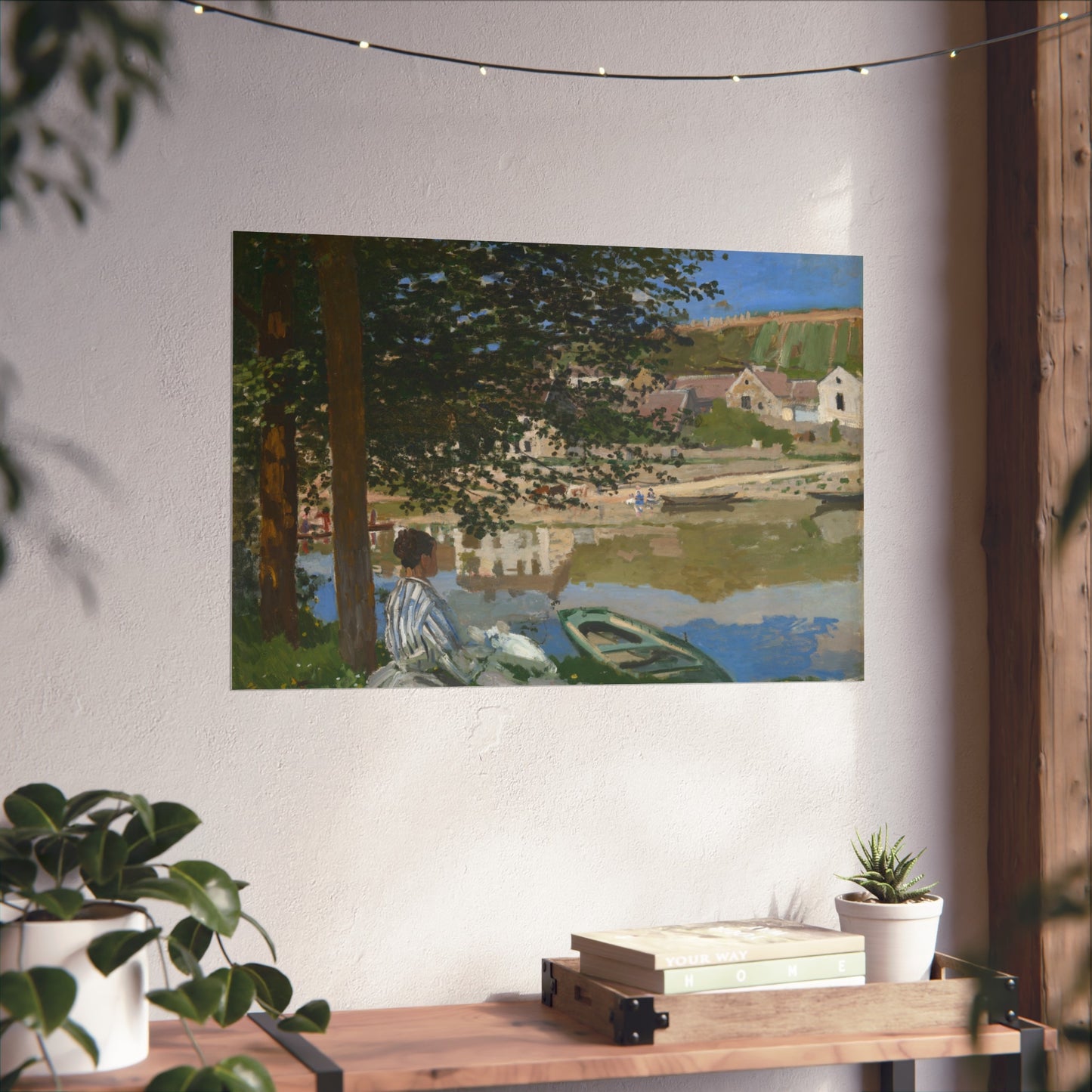 Claude Monet - On the Bank of the Seine, Bennecourt | Fine Art Poster