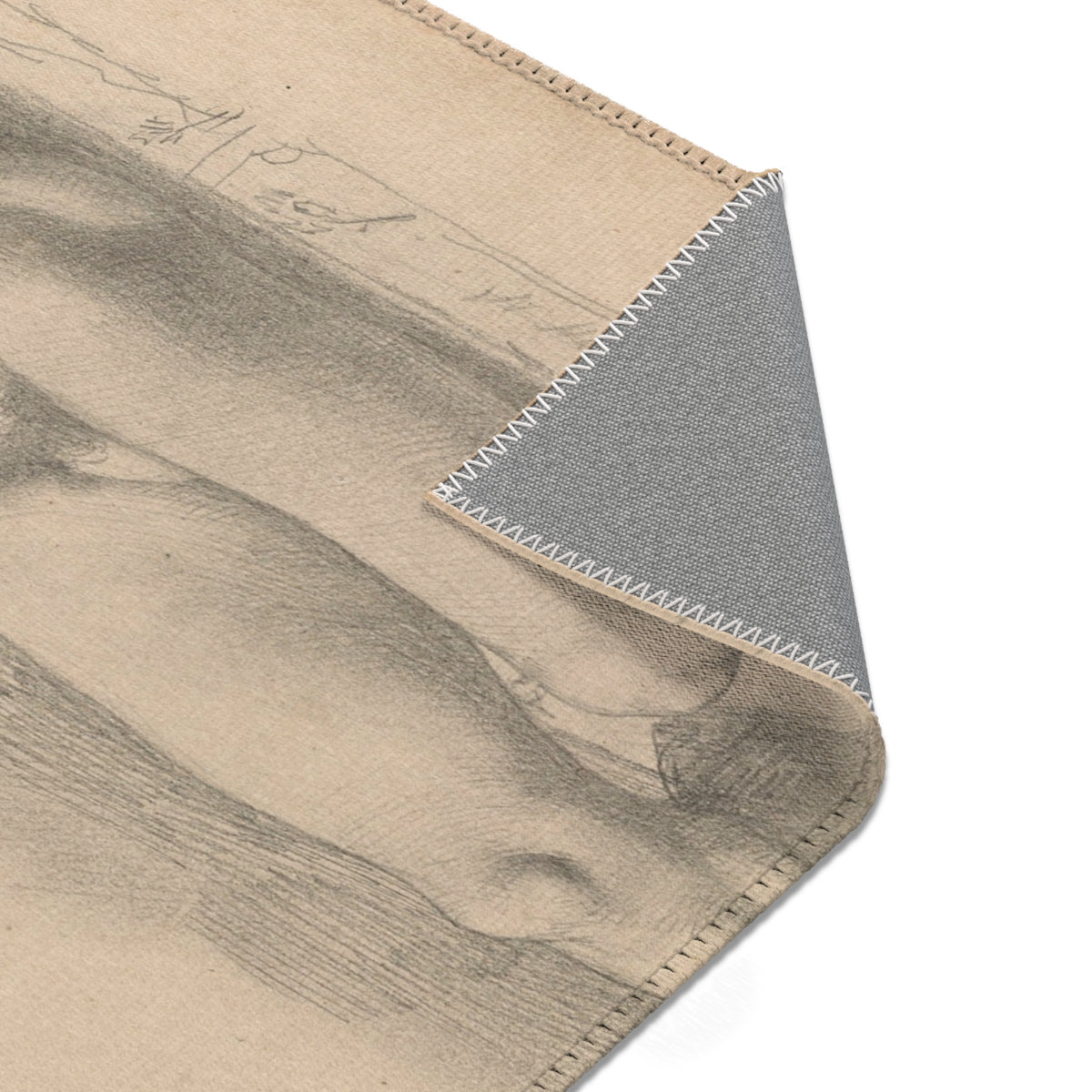 Study of a Male Nude — Degas Area Rug