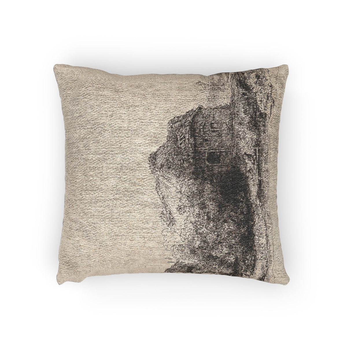 Landscape with Cottages and a Hay Barn — Rembrandt Pillow
