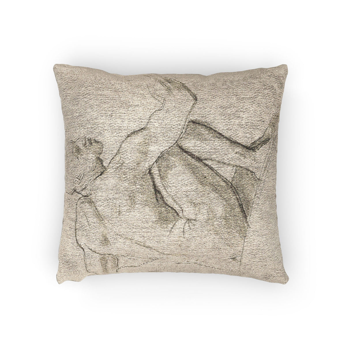 Seated Male Nude — Sargent Pillow